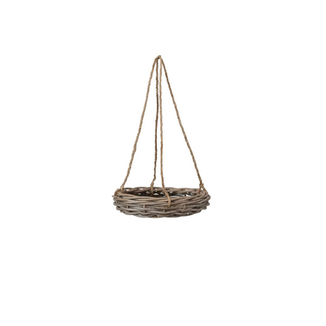 16" Hanging Rattan Basket