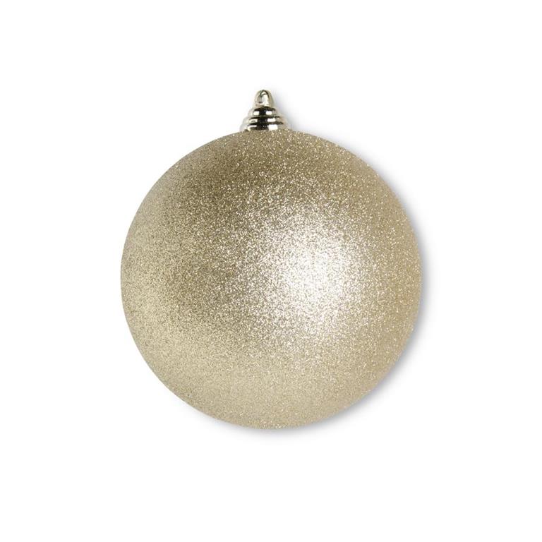 5.5" Gold Glitter Round Ornament