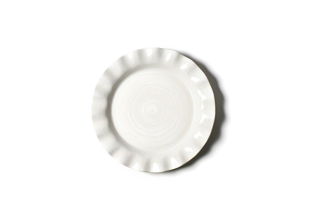 Signature White Ruffle 11" Dinner Plate