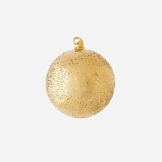 6.5" Gold Stippled Ball Ornament