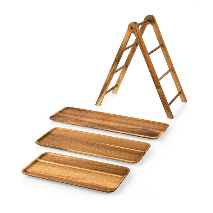 Acacia Serving Ladder
