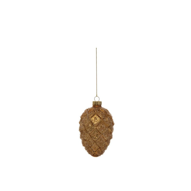 Assorted Gold Glass Pinecone Ornament