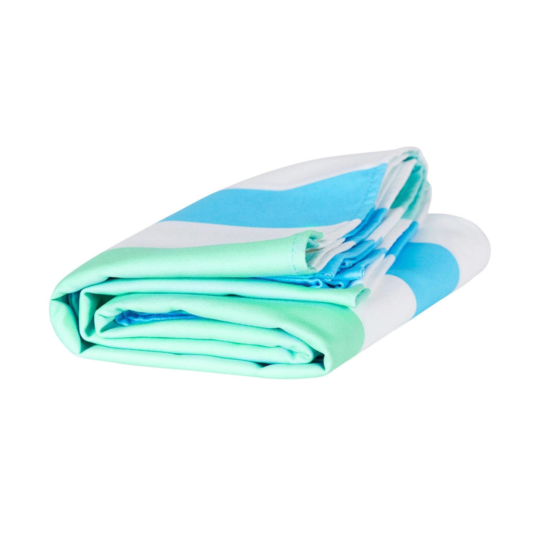 Blue & Green Striped Quick Dry Towel