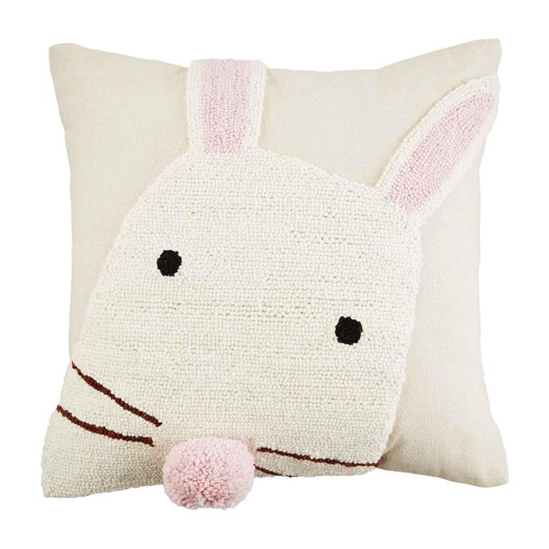 Bunny Face Hook Canvas Pillow