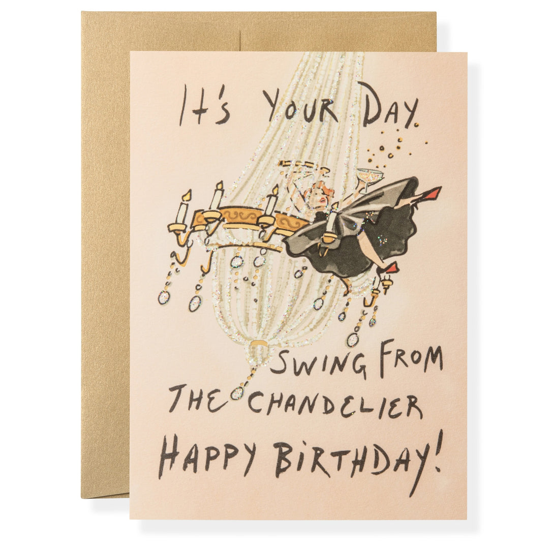 Chandelier Birthday Card