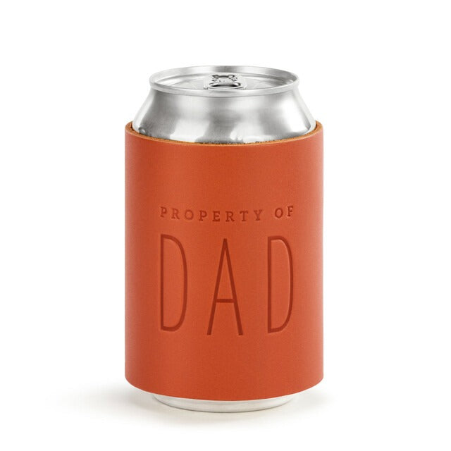 Dad Leather Can Cooler