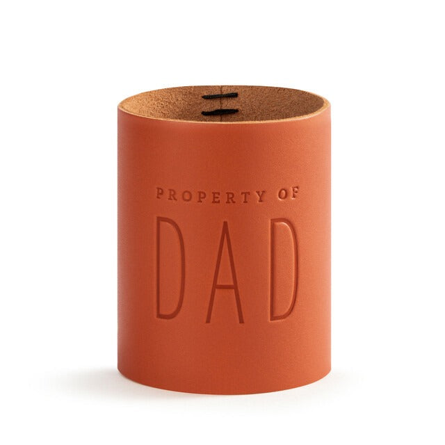 Dad Leather Can Cooler