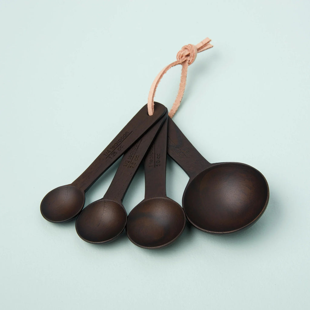 Ebony Teak Measuring Cups