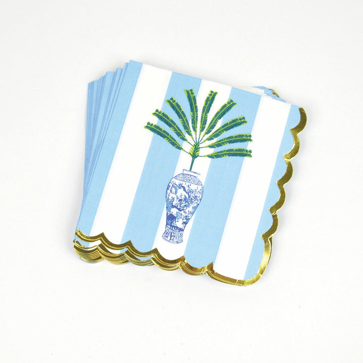 Ginger Jar Palm Cocktail Napkin