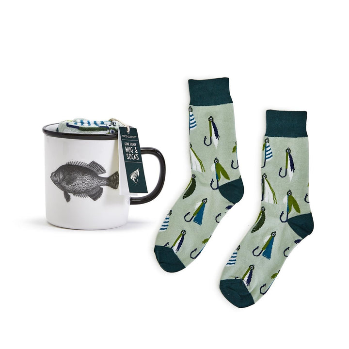 Gone Fishin' Mug & Sock Gift Set