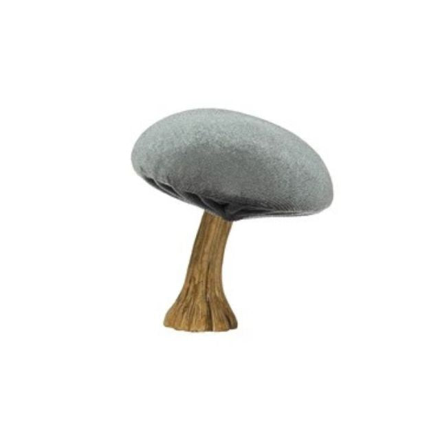 Gray Velvet Mushroom w/ Resin Stem