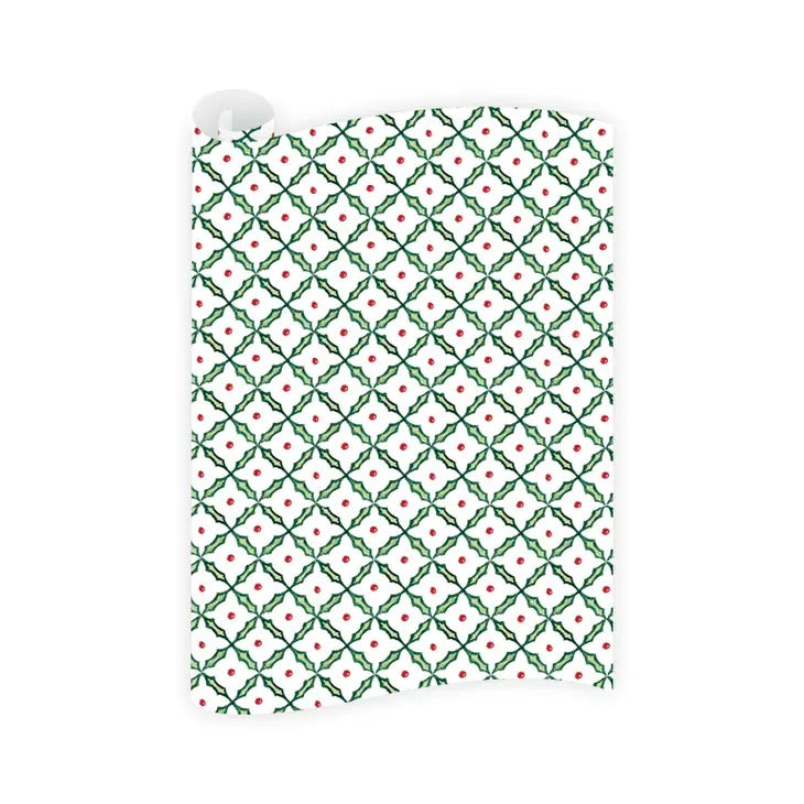 Highclere Holly Wrapping Paper
