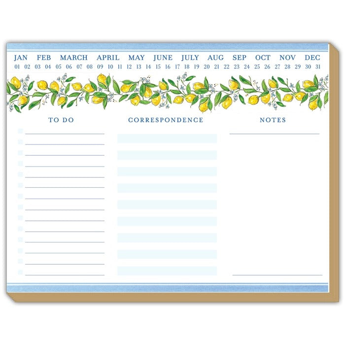 Lemon To Do Notes Planner Pad