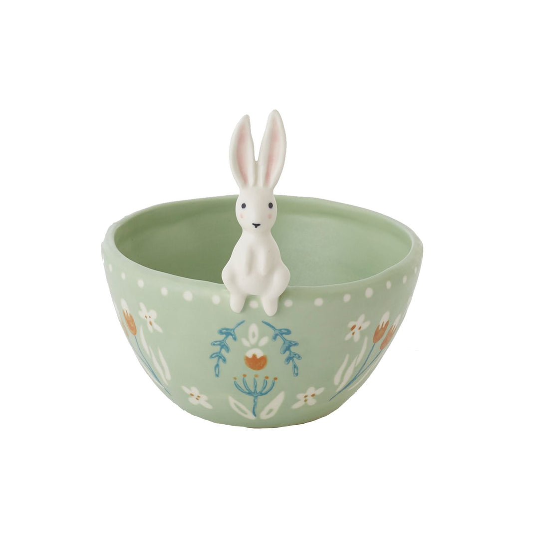 Light Green Ceramic Bunny Bowl