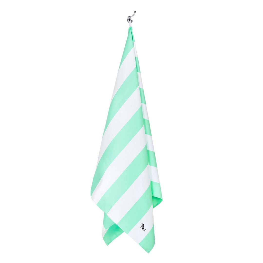 Mint Striped XL Quick Dry Towel