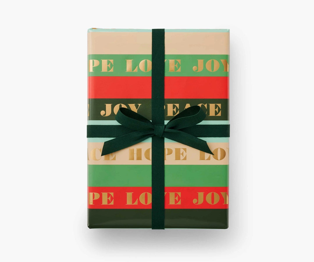 Peace & Joy Wrapping Paper Roll