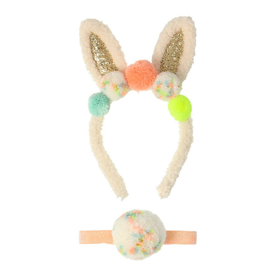 Pom Pom Bunny Ear Dress Up Set