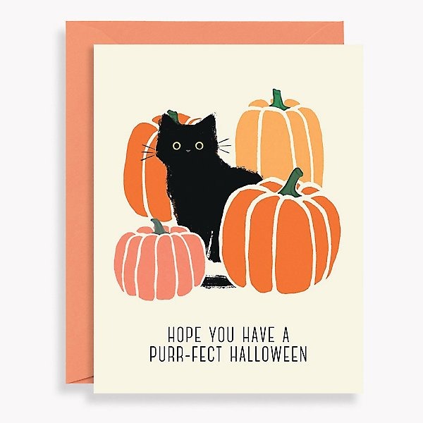 Purr-fect Halloween Card