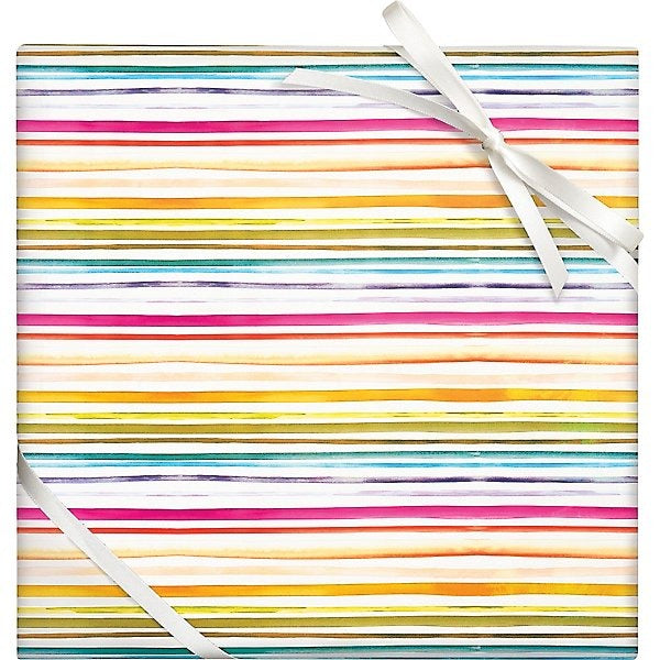 Rainbow Stripe Stone Wrapping Paper