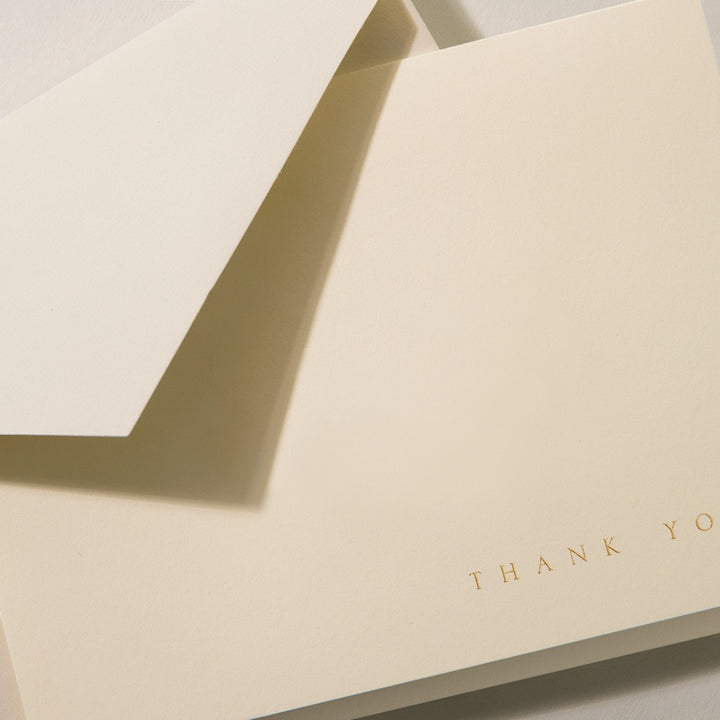 Red Florentine Thank You Note Set