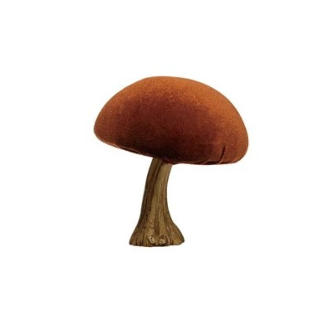 Rust Velvet Mushroom w/ Resin Stem