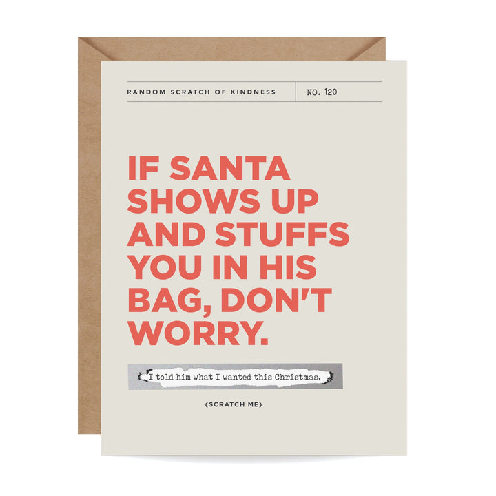 Santa's Bag Scratch-off Card