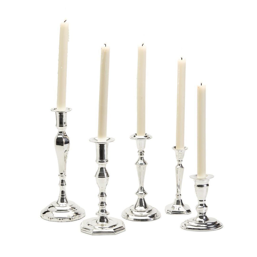 8.5" Silver Soiree Candlestick