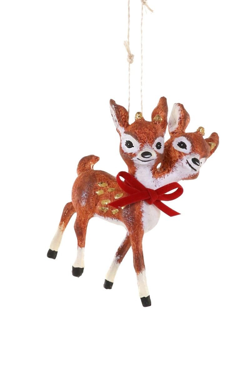 Twin Deer Ornament