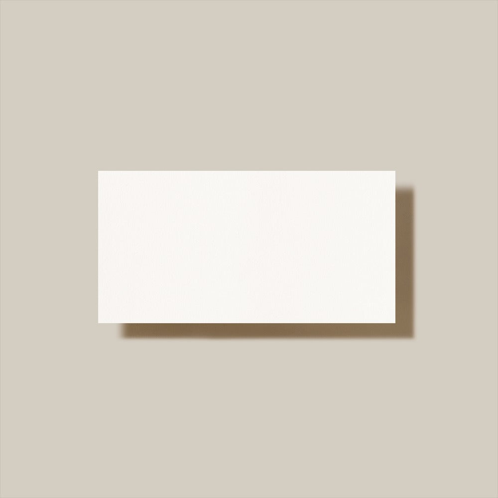 White Place Card Set/25