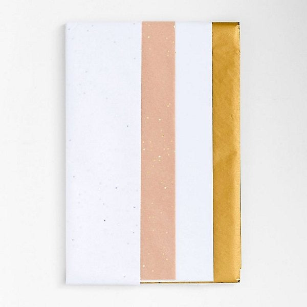 White & Gold Tissue Paper Set