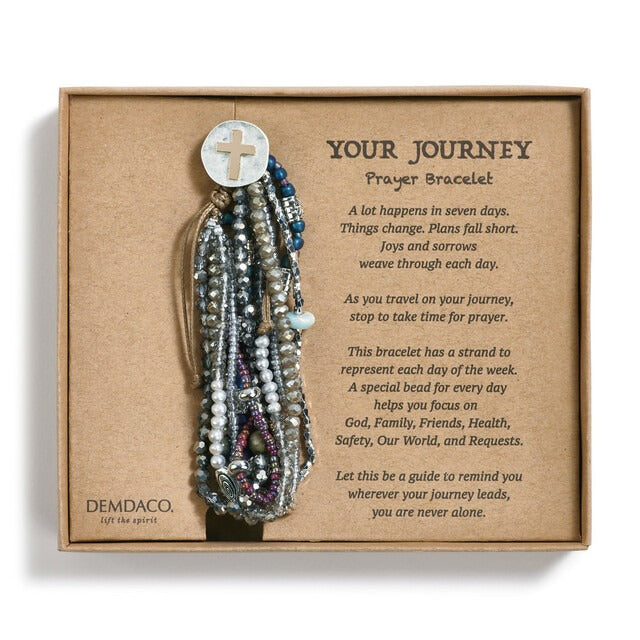 Your Journey Gray Prayer Bracelet