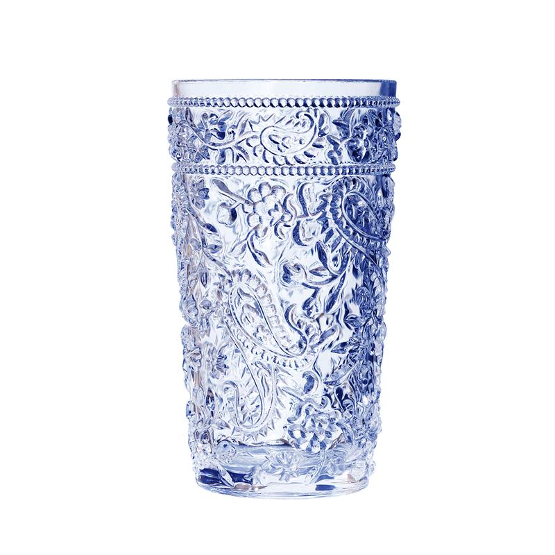 Paisley Blue Acrylic Hi-Ball Glass