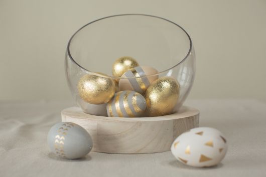 Gold Patterned Eggs Set/6