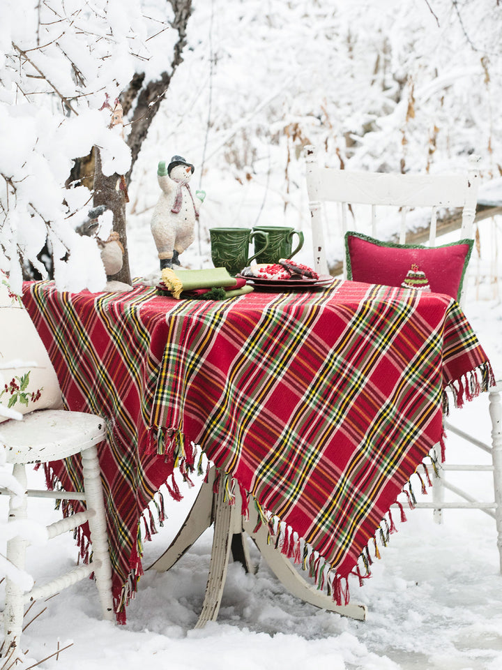 Fireside Tartan Plaid Tablecloth
