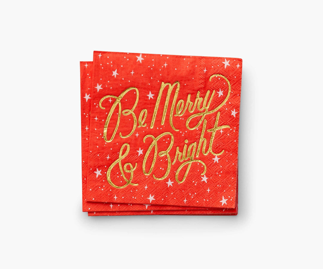 Merry & Bright Cocktail Napkins