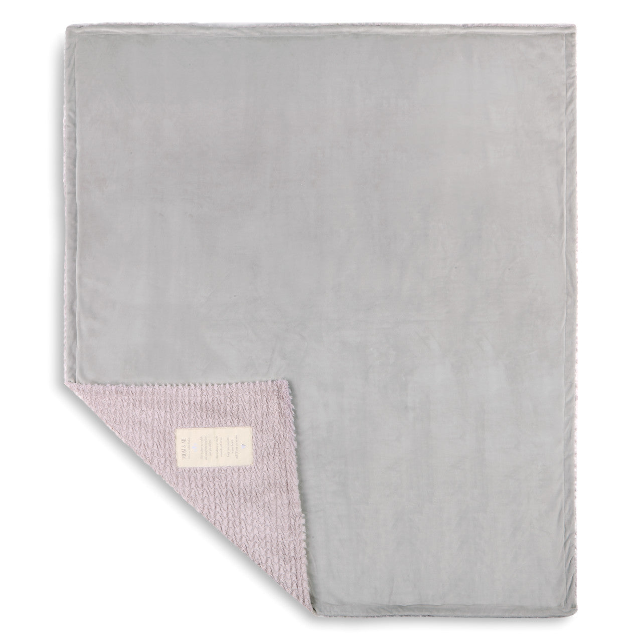 Mom and Me Dusty Lavender Cuddle Blanket Details Lancaster
