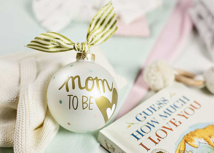 Mom To Be Glass Ornament