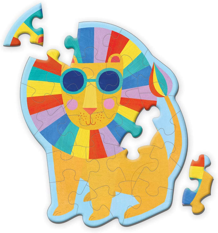 Rainbow Lion Shaped Mini Puzzle